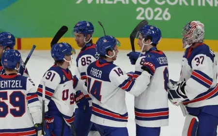 Ice Hockey: USA Dominates Slovakia 6-2 to Set Up Olympic Gold Medal Game Against Canada