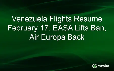 Flights Madrid–Caracas Restart as EASA Lifts Venezuela Airspace Advisory
