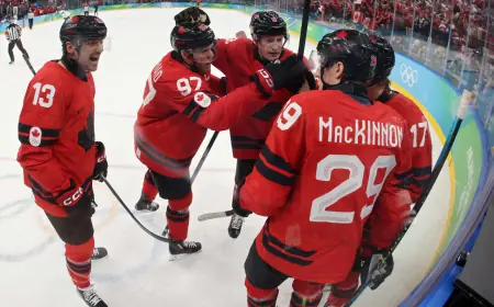 Olympic Hockey: MacKinnon's late one-timer sends Canada to gold-medal game