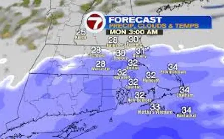 Weather Boston: Potential Blizzard Could Drop a Foot or More Monday as Nor'easter Strengthens