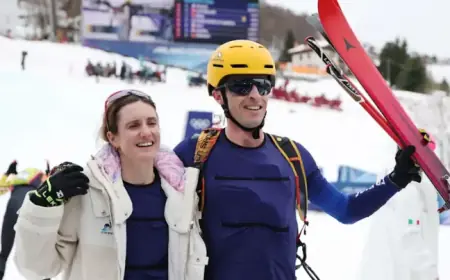France’s Harrop & Anselmet Secure Gold in 2026 Winter Olympics Mixed Relay Ski Mountaineering