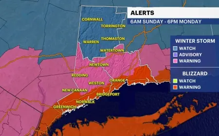 Blizzard warning NYC as snow storm NYC targets Sunday into Monday