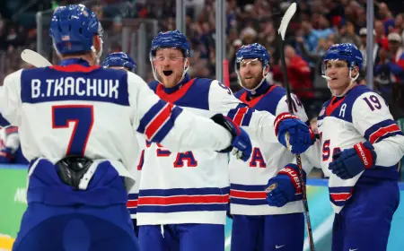 Mens Hockey Gold Medal Game Time Set: U.S. Meets Canada Sunday at Santagiulia Arena