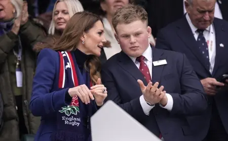 Fin Baxter Spotted Speaking With Princess of Wales at Twickenham in First Appearance Since Andrew Mountbatten-Windsor Arrest