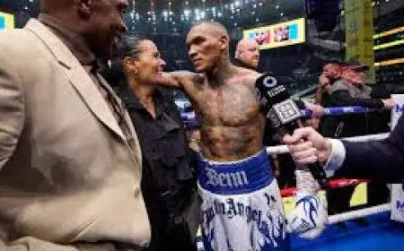 Garcia Vs Barrios ends with Ryan Garcia routing Mario Barrios in Las Vegas