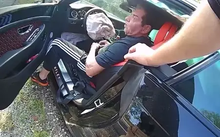 Vince Mcmahon bodycam shows 100mph Bentley crash and trooper exchange