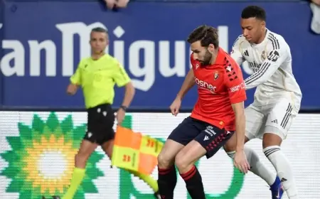 Osasuna - Real Madrid: Vuelta al batacazo en El Sadar que impulsa la lucha por LaLiga