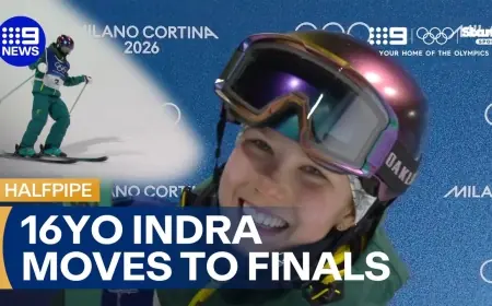 Indra Brown in Live Halfpipe Final as Season 2026 Coverage Highlights Aussie Teen Closing on a Medal