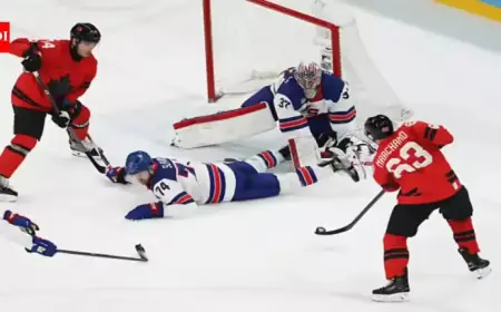 Connor Hellebuyck Shines with Crucial Saves in USA’s Dominant First Period