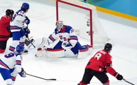 Canada vs USA Live: Olympic Hockey Gold Medal Game Heads to Overtime Tied 2-2 in Milan
