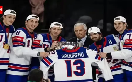 Johnny Gaudreau’s Son Turns Two While Family Cheers USA in Gold Match