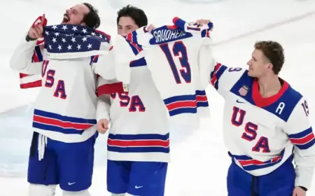 USA Honors Gold Medal Victory with Johnny Gaudreau’s Jersey Tribute
