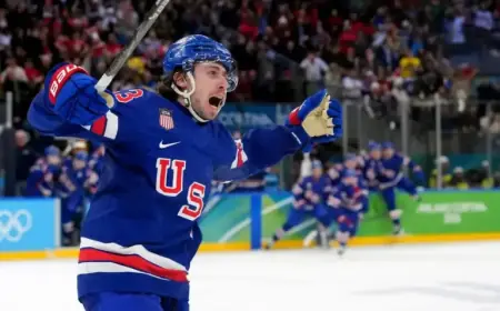 Quinn Hughes Sets New U.S. Men’s Olympic NHL Point-Streak Record