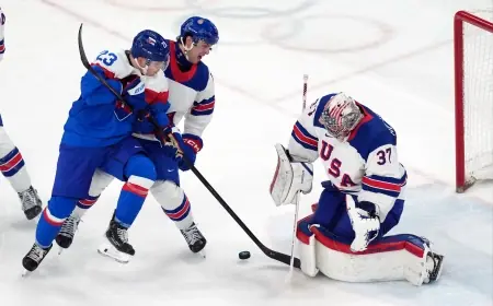Connor Hellebuyck’s stick save and steady brilliance power Team USA to first Olympic men’s hockey gold since 1980