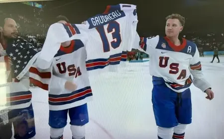 johnny gaudreau, gaudreau hockey, and mcavoy hockey: gaudreau brothers honored as Team USA wins Olympic gold