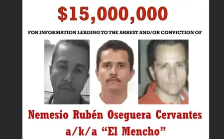 Mexican Drug Lord ‘El Mencho’ Killed in Military Raid, Official Reports