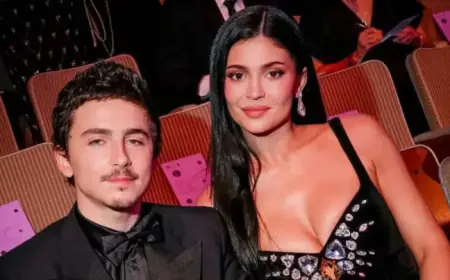 Kylie Jenner and Timothee Chalamet Shine in Matching Outfits at BAFTAs