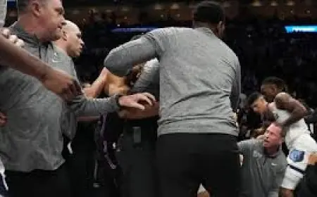 Grizzlies Vs Heat brawl erupts after 'cheap shot' in Miami
