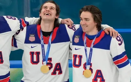 Hughes Brothers Hockey and Jack Hughes’s golden goal lift U.S. to Olympic gold