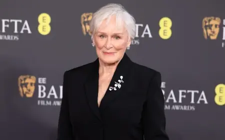 Glenn Close Wore a Chic Floral Look for the BAFTAs