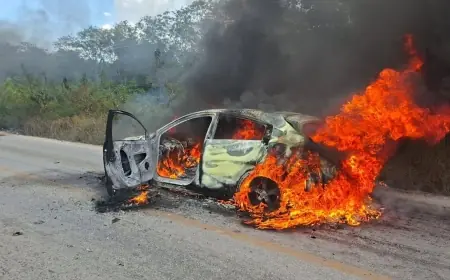 Playa Del Carmen Scenes: Vehicle Burnings and State Security Moves as Quintana Roo Declares Session Permanente