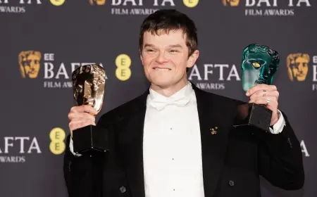 Robert Aramayo Shines at BAFTA Film Awards as BAFTAs 2026 Celebrate Major Wins