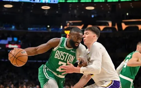 Celtics Vs Lakers — celtics vs lakers recap: Celtics rout Lakers 111-89 with Pat Riley courtside