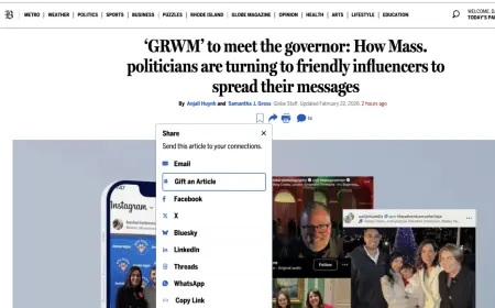 Boston Globe adds 'Gift an Article' option, but it still sends gifts by email