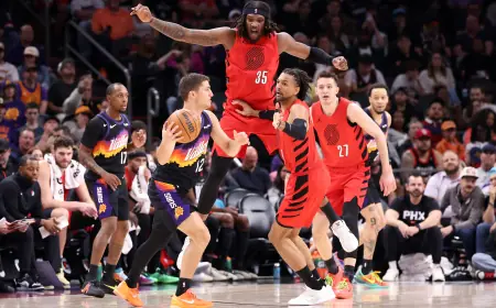 Trail Blazers Vs Suns: Blazers Stifle Shorthanded Suns, Lose Deni Avdija to Back Injury