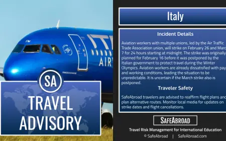 Ita Airways and ita airways: Rescheduled aviation strikes set for Feb. 26 and March 7