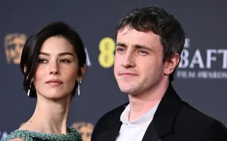 Gracie Abrams and Paul Mescal Make Red Carpet Debut at the 2026 BAFTAs
