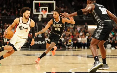 Spurs vs Pistons Live: San Antonio Leading Detroit in Third Quarter