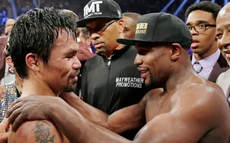 Las Vegas rematch set: Floyd Mayweather and Manny Pacquiao — floyd mayweather to come out of retirement