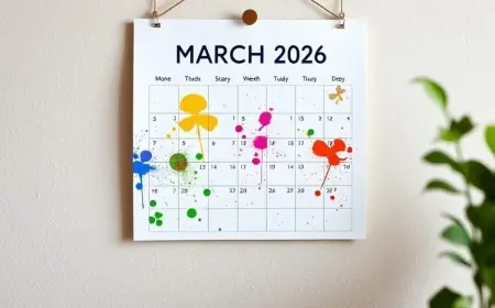 March 2026 Calendar — march 2026 calendar: From Women’s history month to St. Patrick’s Day
