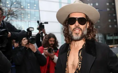 Russell Brand pleads not guilty to rape and sexual assault charges — russell brand enters pleas