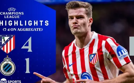 Atlético Madrid Vs Club Brugge: Sorloth hat-trick seals last-16 spot