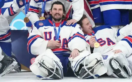 Trump Awards Presidential Medal of Freedom to Team USA Goalie Connor Hellebuyck