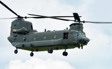 Chinook Helicopter operations centred at Leuchars as chinook helicopter take part in Kukri Dawn exercise