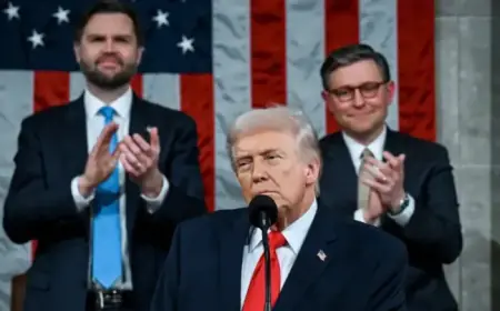 Trump and Democrats Clash on Immigration in State of the Union Address Live