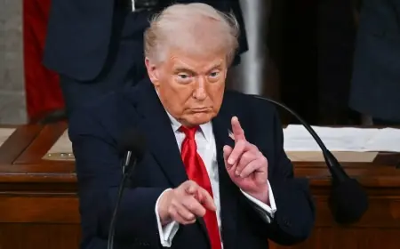 Trump turns longest State Of The Union into awards show and offers Americans thin gruel