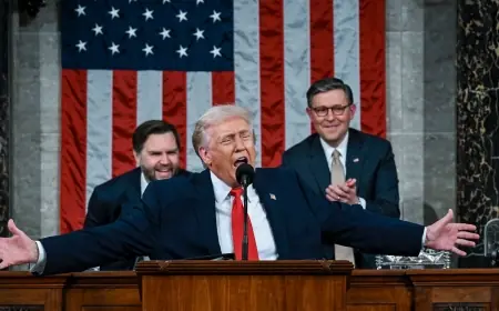 Space spotlight shifts to the military in SOTU, leaving Artemis 2 astronauts visibly sidelined