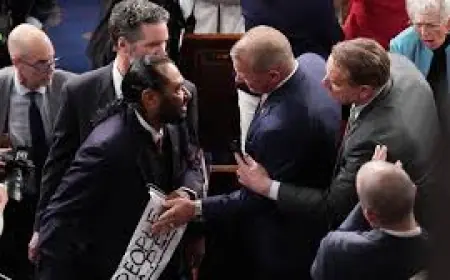 Al Green Addresses 'Black people aren't apes!' Protest After Ejection From State of the Union