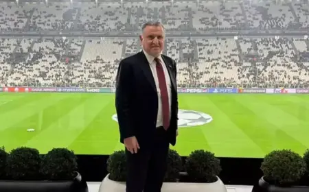 Minister Osman Aşkın Bak Attends Juventus vs. Galatasaray Match