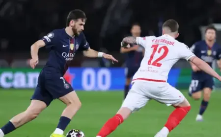 PSG vs. Monaco: Akliouche Scores, Perfect Match Draw at Halftime