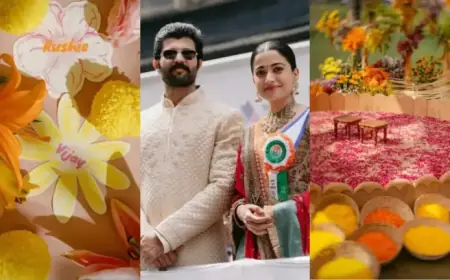 Rashmika Mandanna and Vijay Deverakonda Haldi Ceremony Unveiled: Stunning Photos