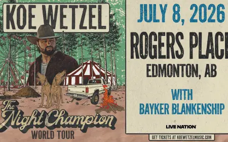 Koe Wetzel World Tour Return: What Tri‑State Fans, Support Acts and Arena Schedules Should Expect on July 8, 2026