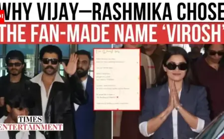 Rashmika Mandanna and Vijay Deverakonda Stroll Together at Sangeet Ceremony