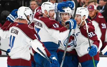 Nhl Scores: Avalanche 4-2 Mammoth — Necas, Kelly Each Record Goal and Assist in Salt Lake City