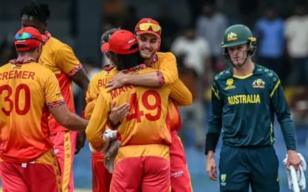 Brian Bennett and Blessing Muzarabani script historic T20 World Cup upset