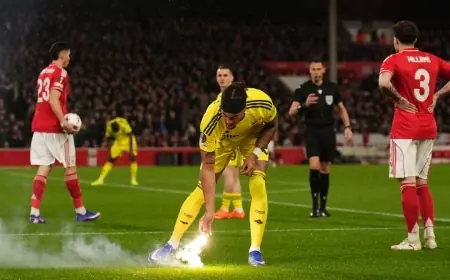 Nottm Forest Vs Fenerbahçe: Fireworks Throw Match Off Early at City Ground